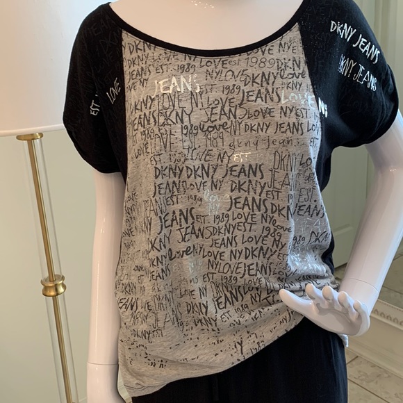 DKNY Jeans T-shirt black/grey/silver